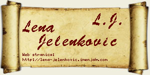Lena Jelenković vizit kartica